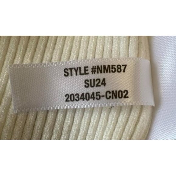 Madewell Signature Knit Mockneck Sweater Tank Cream Size M NM587 NWT - Picture 4 of 6